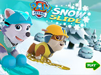 Игра Щенячий патруль 2 Катание на сноуборде